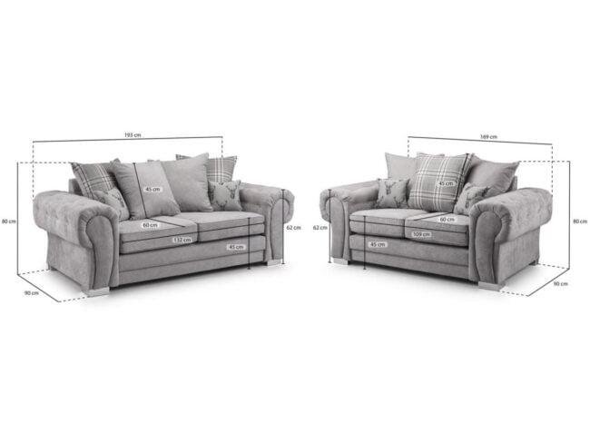 verona sofa grey swedzo furniture