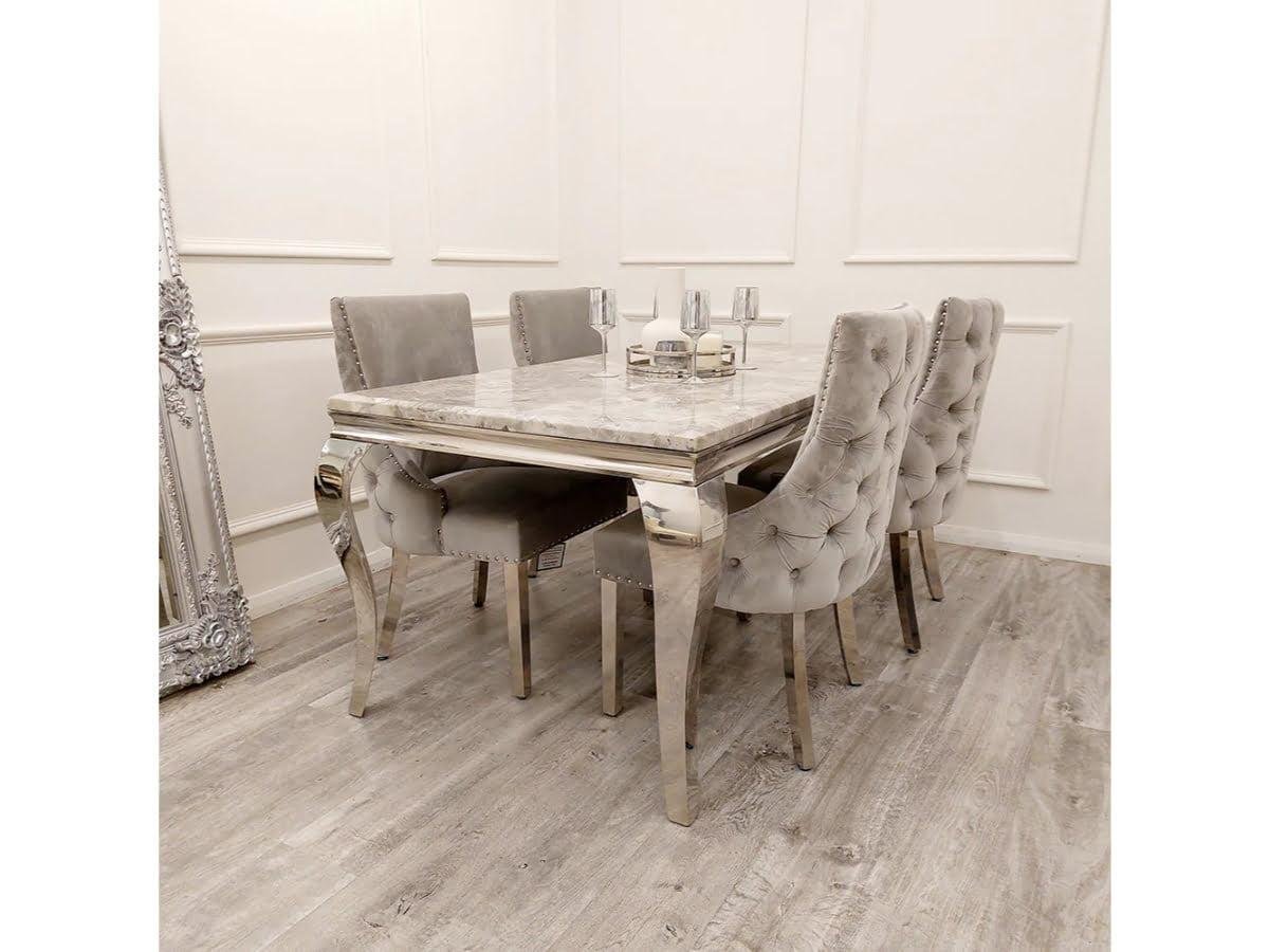 Marble Dining Table With 4 Chairs