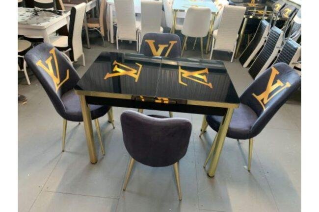 Black Dinning table with chairs